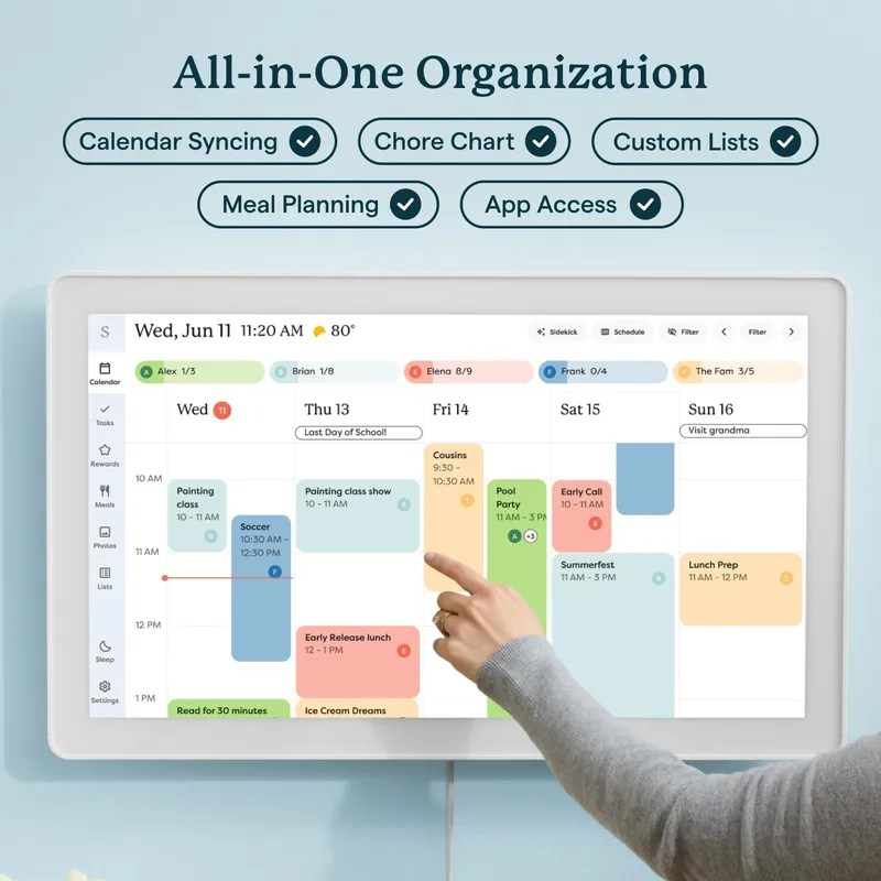 Skylight 27-Inch Smart Digital Calendar & Chore Chart